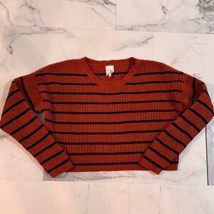 🖤Belle Du Jour🖤 Striped Cropped Sweater